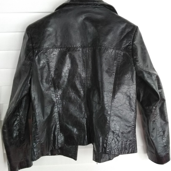 Genuine Leather Euro-Style Moto Jacket - Picture 6 of 16